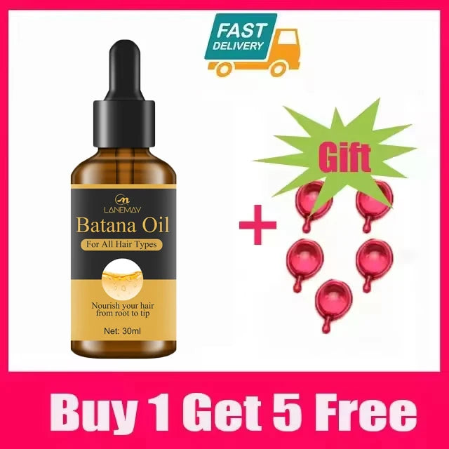 7 Days Fast Batana Oil Hair Growth Serum Anti-loss Hair Regrowth Products Repair Damaged Hair Roots Hair Care For Women Men