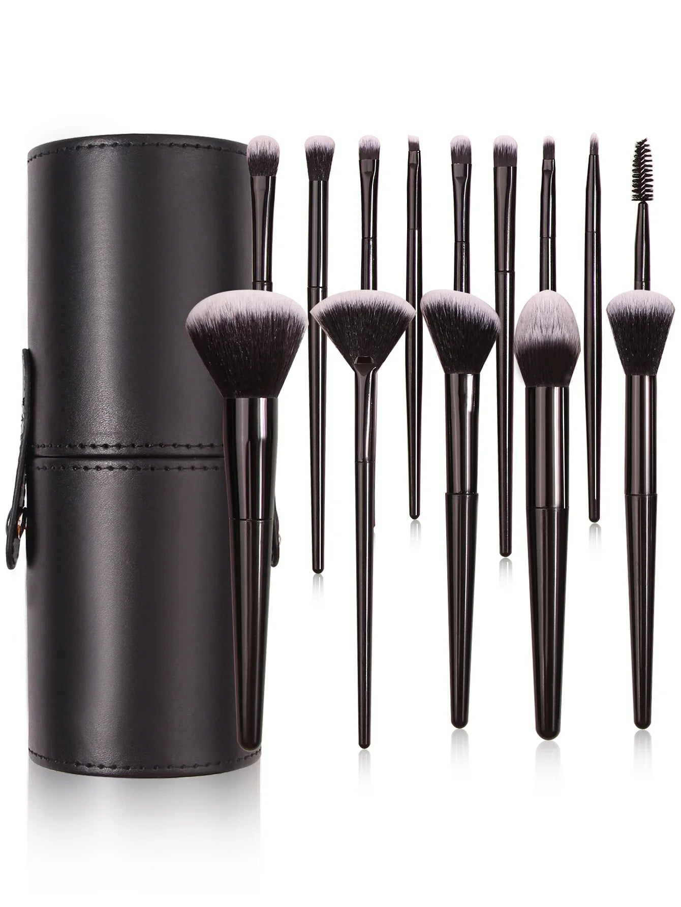 Black Makeup Brush Set Professional Super soft detail brush Blush Brush Foundation Concealer Eyeshadow Brush Women Beauty Tool
