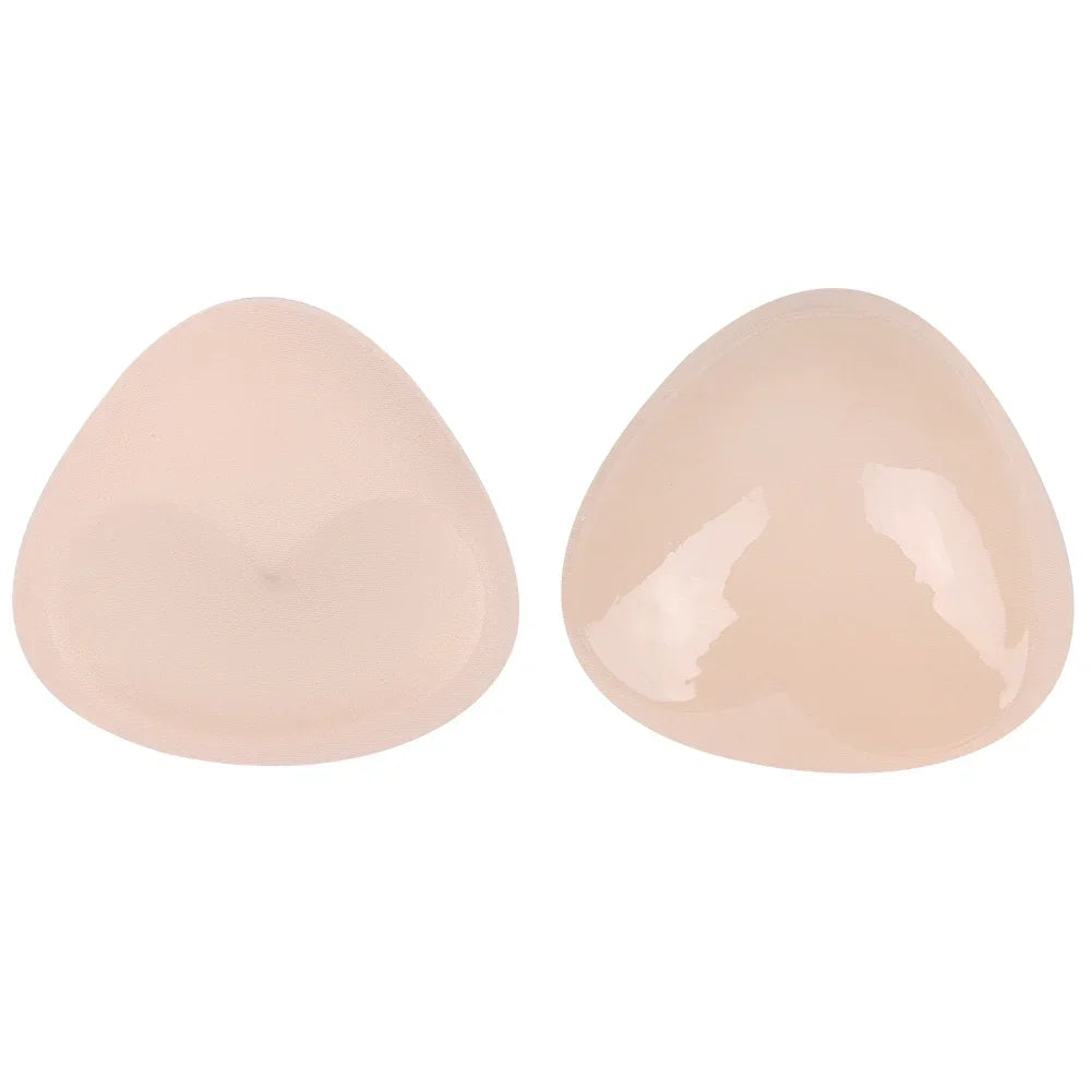 2pcs Silicone Bra Inserts Breast Pads Sticky Push-up Women Bra Cup Thicker Nipple Cover Patch Bikini Inserts for Swimsuit