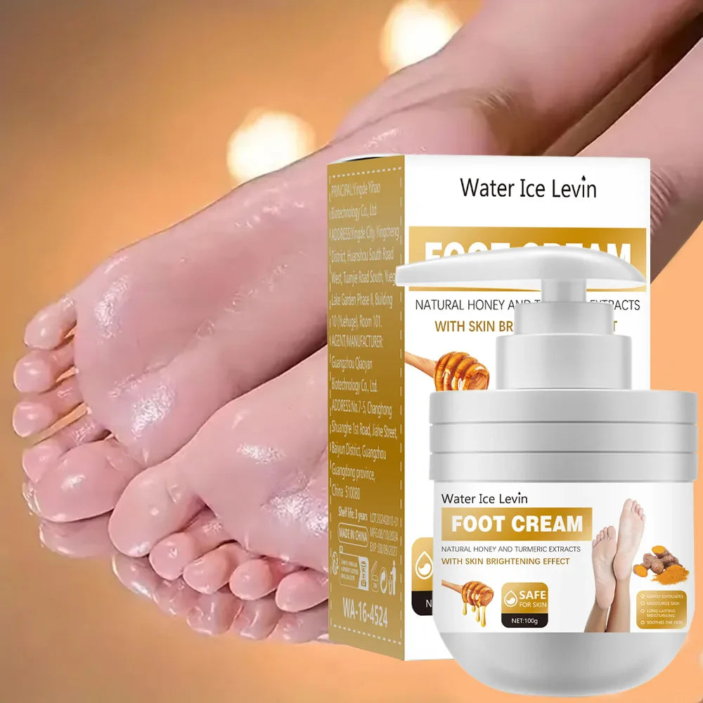 Honey Foot cream rich in collagen, oil dry exfoliating heel skin moisturizer, suitable for home hand and foot care