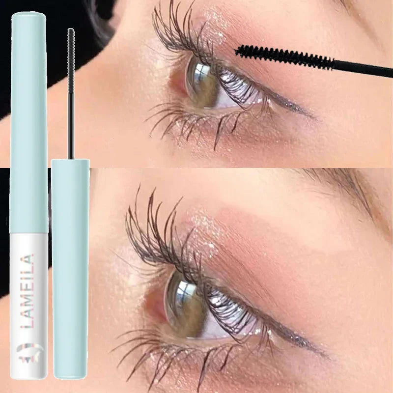 Black Head Mascara Ultra-fine Small Brush Lengthening 3D Lash Eyelash Extension Eye Lashes Long-wearing Black Color Mascara
