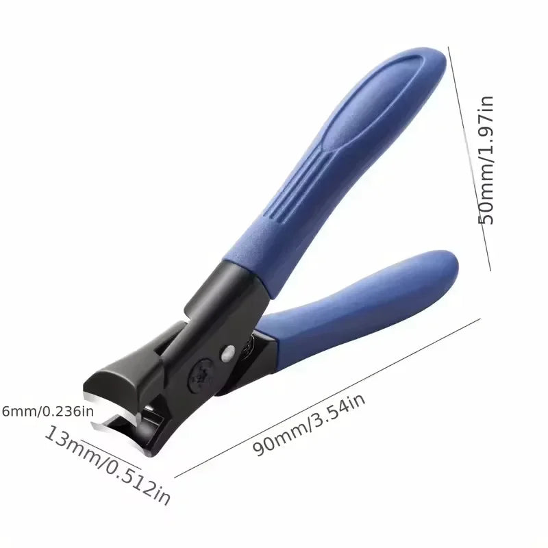 Professional Stainless Steel Nail Clippers Set for Thick Nails Anti-Splash Sharp Trimmer Nail Pedicure Manicure Tools for Men