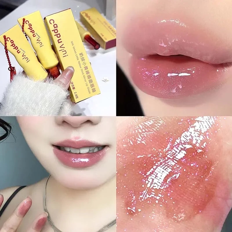Mirror Water Liquid Lipstick Crystal Jelly Lip Gloss Moisturizing Sexy Lip Plumper Lip Tint Makeup Long Lasting Korean Cosmetics