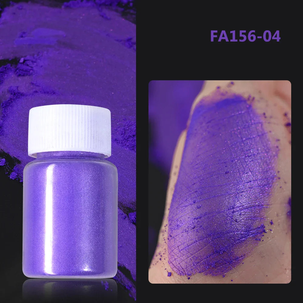 1Box Cherry Pink Chrome Pearl Nail Powder Gradient Mirror Effect Nail Art Glitter Auroras Rubbing Dust Nail Art Decoration 10g