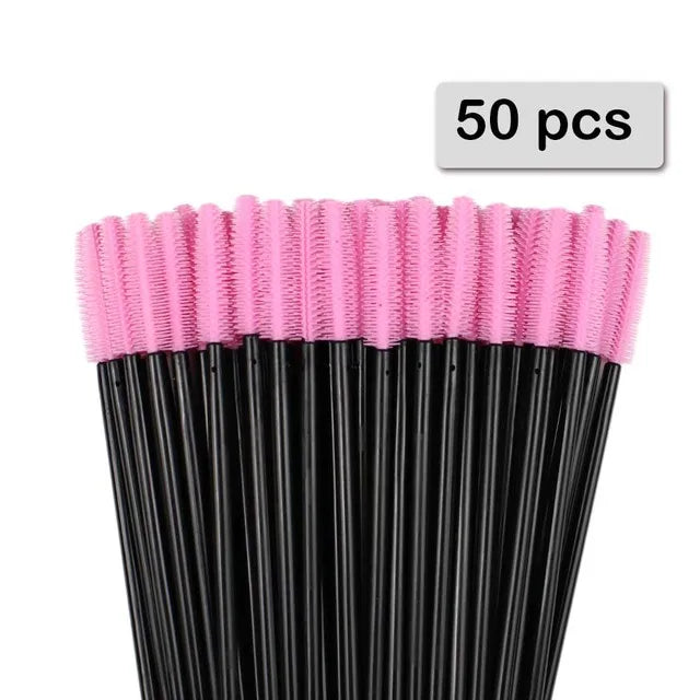 25pcs Silicone Mascara Wands Applicator Disposable Eyelash Brushes Comb Beauty Makeup Brush For Women Eyelash Extension tools