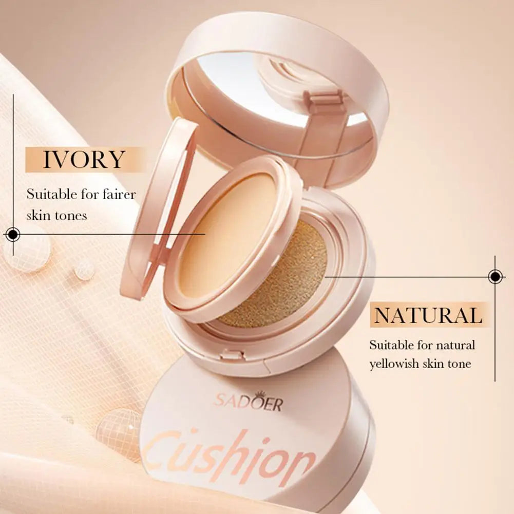 2-In-1 Matte Silky Moisturizing Foundation 24h Long Lasting Oil-control Air Cushion BB Cream Cushion Foundation