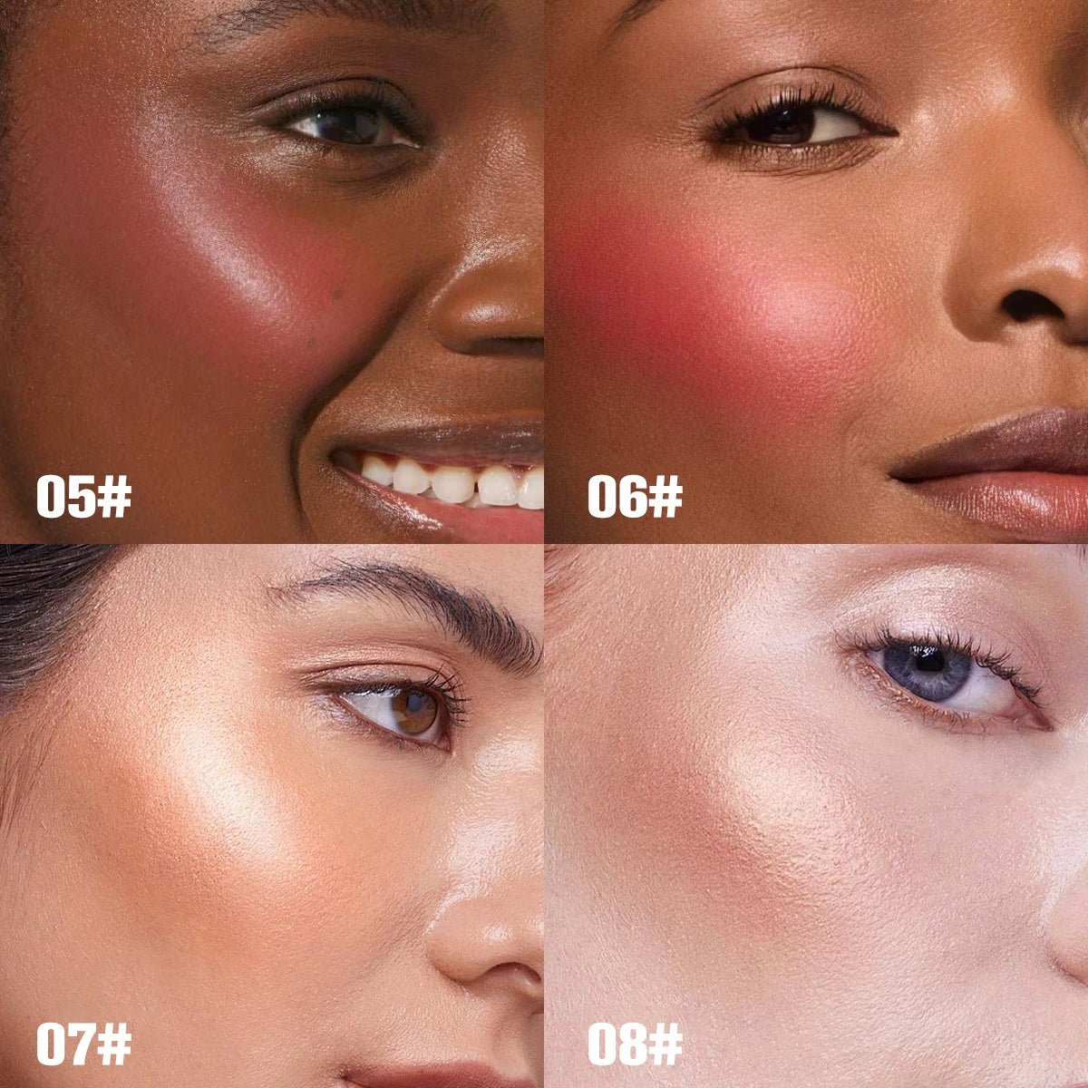 PHOFAY Contour Sticks, Highlighter Stick, Blush Stick, 3-Piece Cream Contour Set Including Contour Brush, Creates Facial Contour