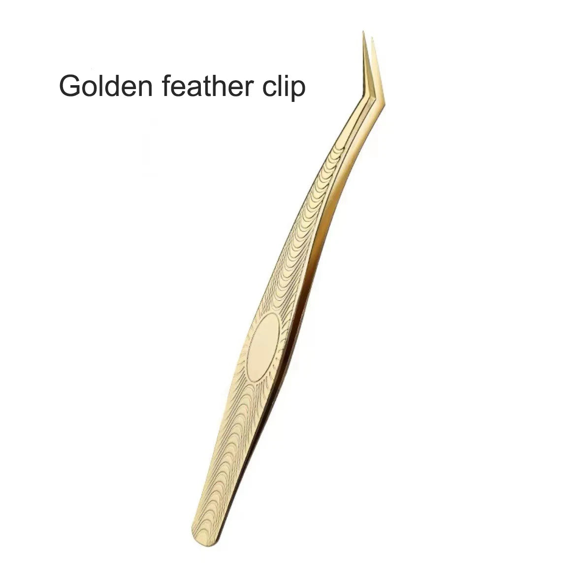 Eyelash Tweezers Professional Golden Stainless Steel High Precision Tweezer for Volume Fans Lashes Extensions Makeup Tools