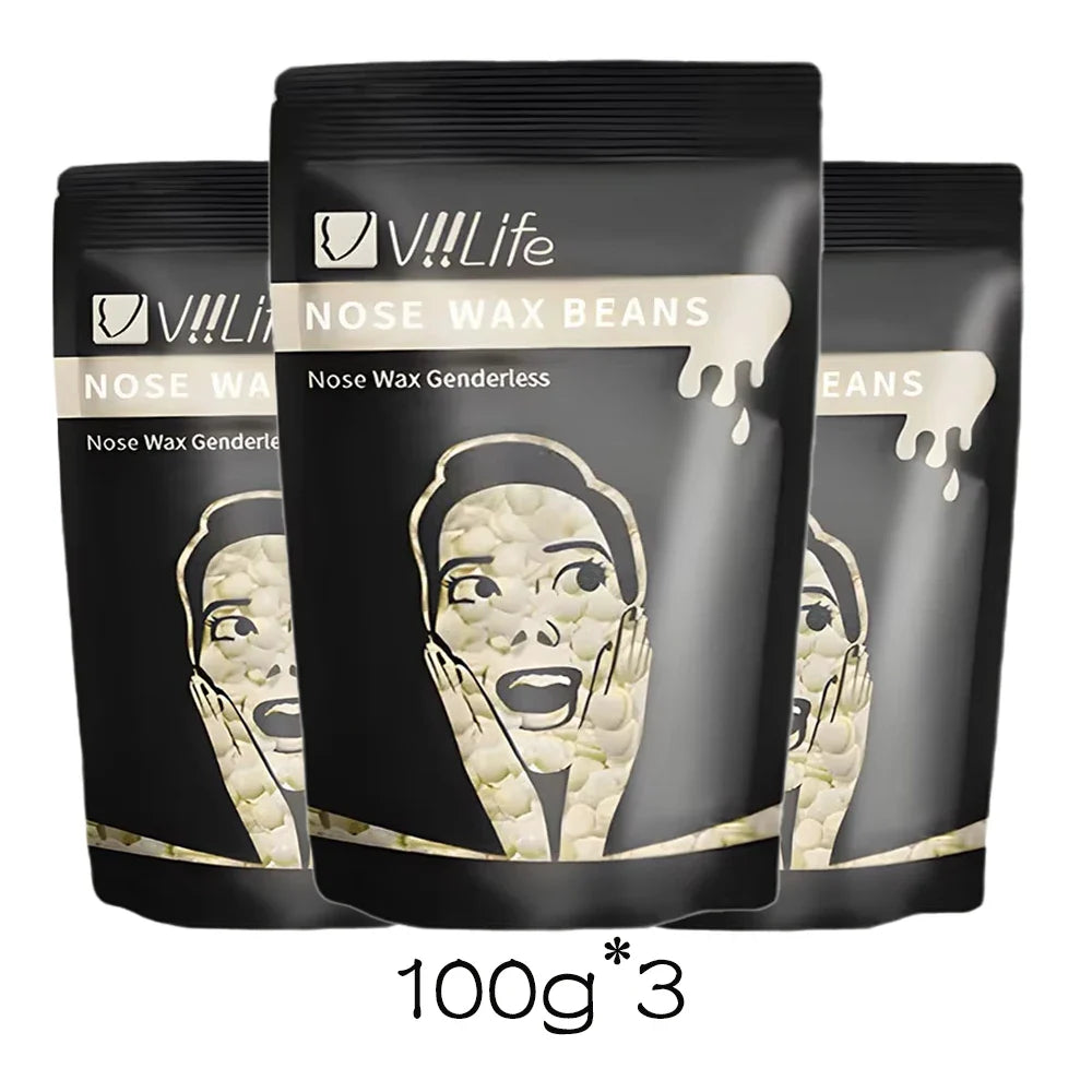 50g/100g Hard Wax Beans Solid Hair Remover No Strip Depilatory Hot Film Wax Bead Hair Removal for Full Body Bikini Leg Eyebrow