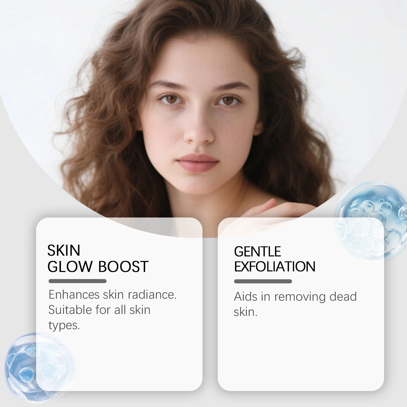 Glycolic Acid 10% Toner Clarifying Dead Skin Removal Even Skin Tone Exfoliation Anti Acne Nourishing Moisturizing Face Serum