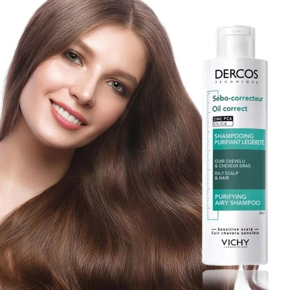 DERCOS Anti Itch Purifying Shampoo Formula Anti Dandruff Oil Control Refreshing Nourishing Fluffy Damaged Scalp Hair Care
