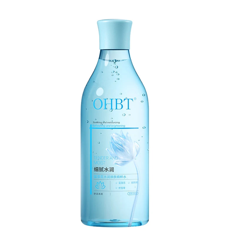 OHBT Blue Lotus Face Toner, 500ml  Deep Moisturing Nourish Essence Water, Whitening Brighten Skin Toner Large Capacity
