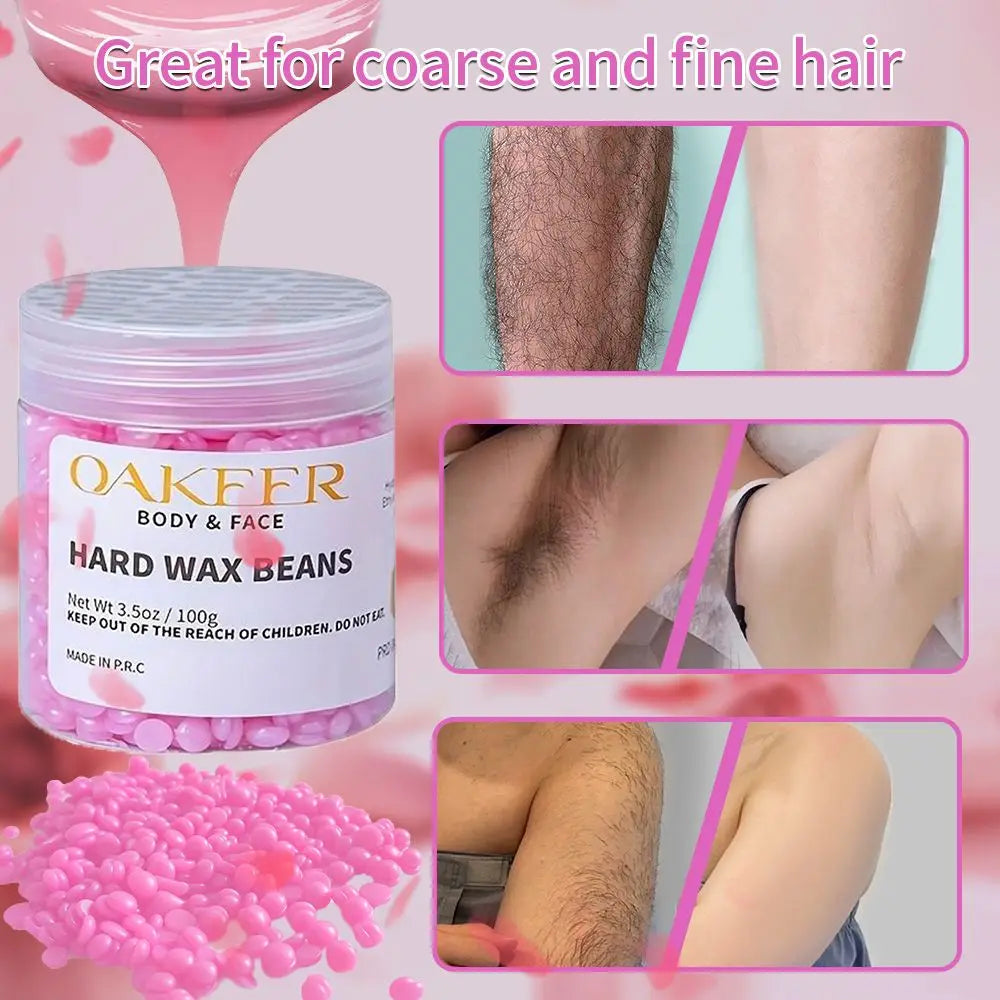 100g/400g Depilatory Wax Beans for Heating hard Wax Machine Hot Film Painless Waxing Beads Bikini Face Legs Body Hair Removal