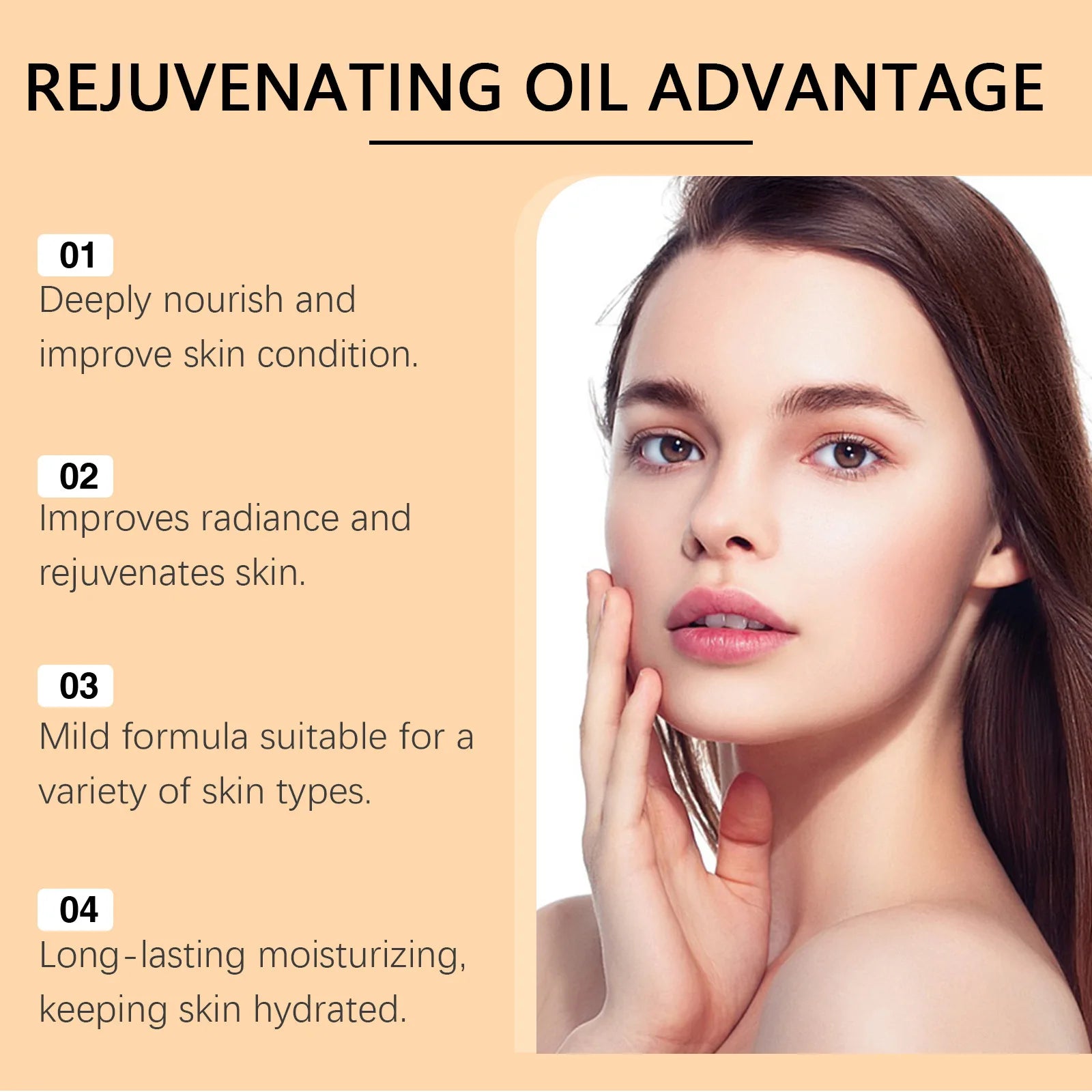 Gentle moisturizing anti-aging saffron facial serum