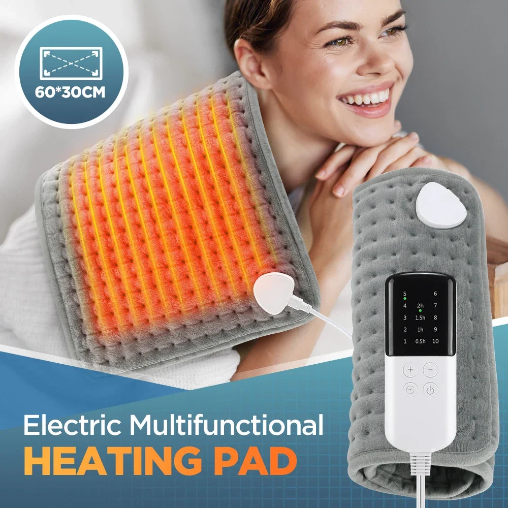 Electric Heating Pad Heat Mat with 10 Levels Constant Temp 4 Mode Timer Body Warming Thermal Mat for Abdomen Hand Thermal Mat