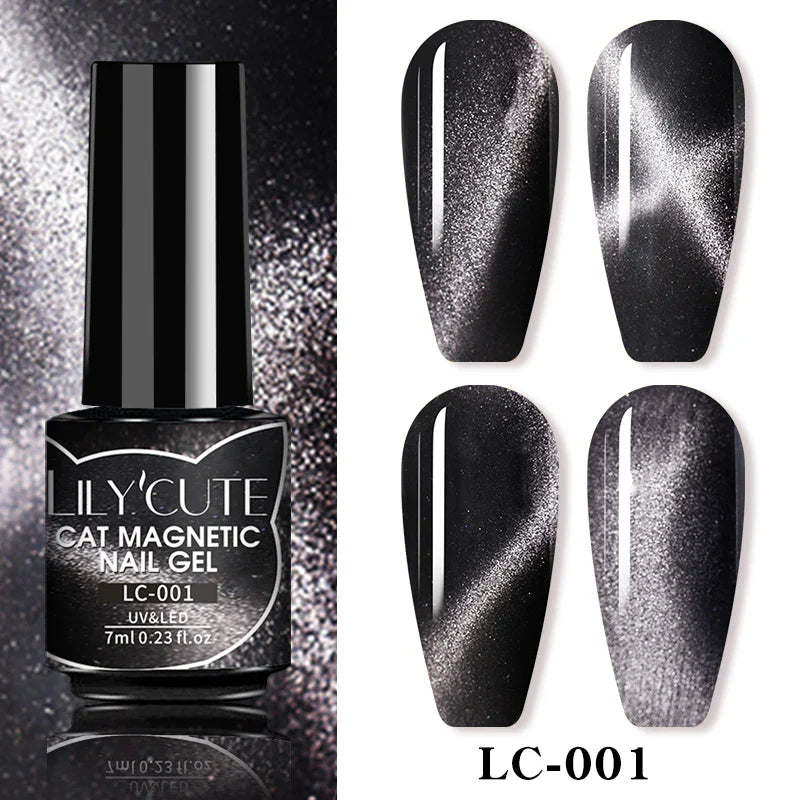 LILYCUTE Thermal Nail Gel Polish 3 Layers Temperature Shiny Color Changing Series Semi Permanent  Soak Off UV Nail Gels Polish