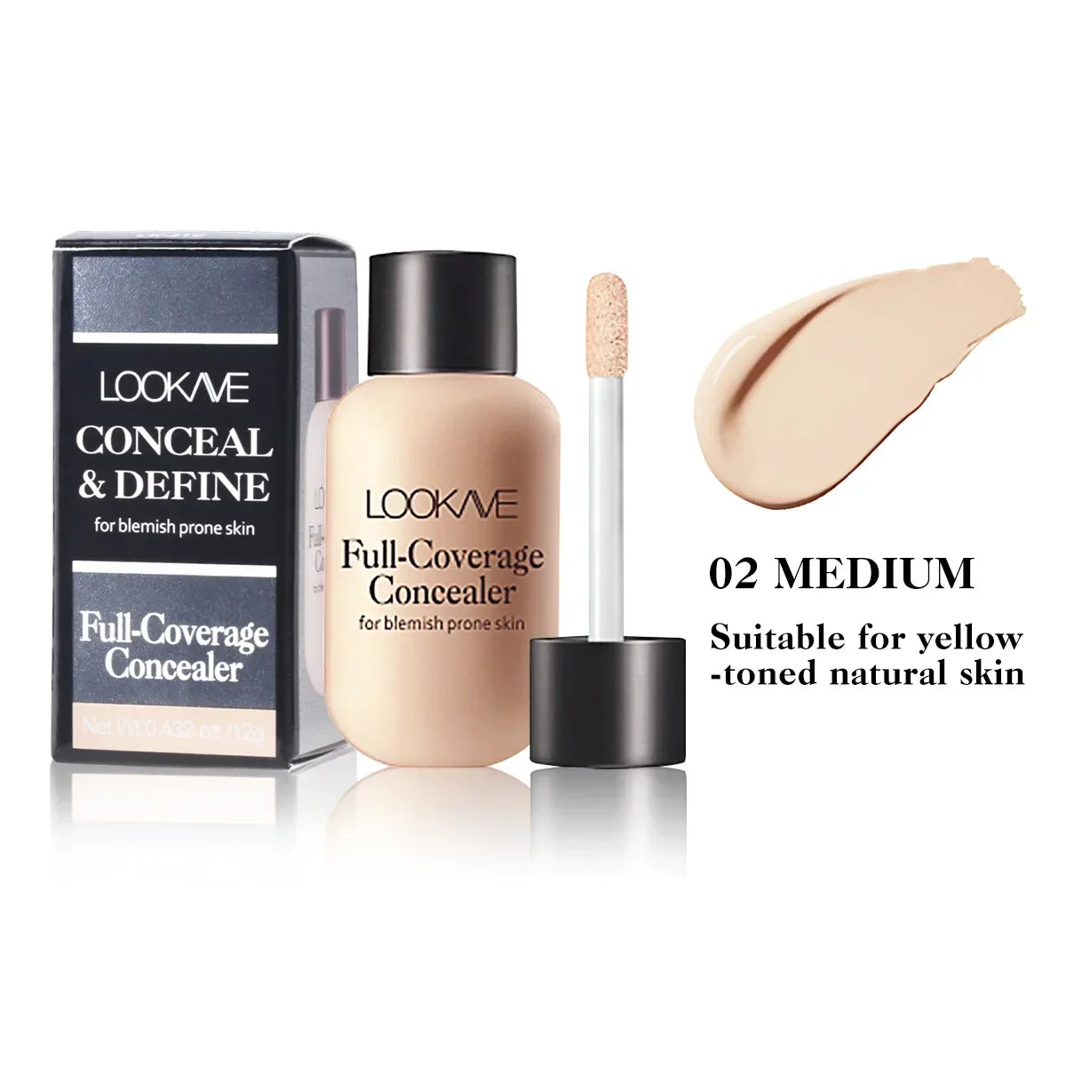 Liquid Concealer Foundation Cream Makeup Waterproof Lasting Full Coverage Acne Spot Scars Dark Circles Face Base Cosmetics