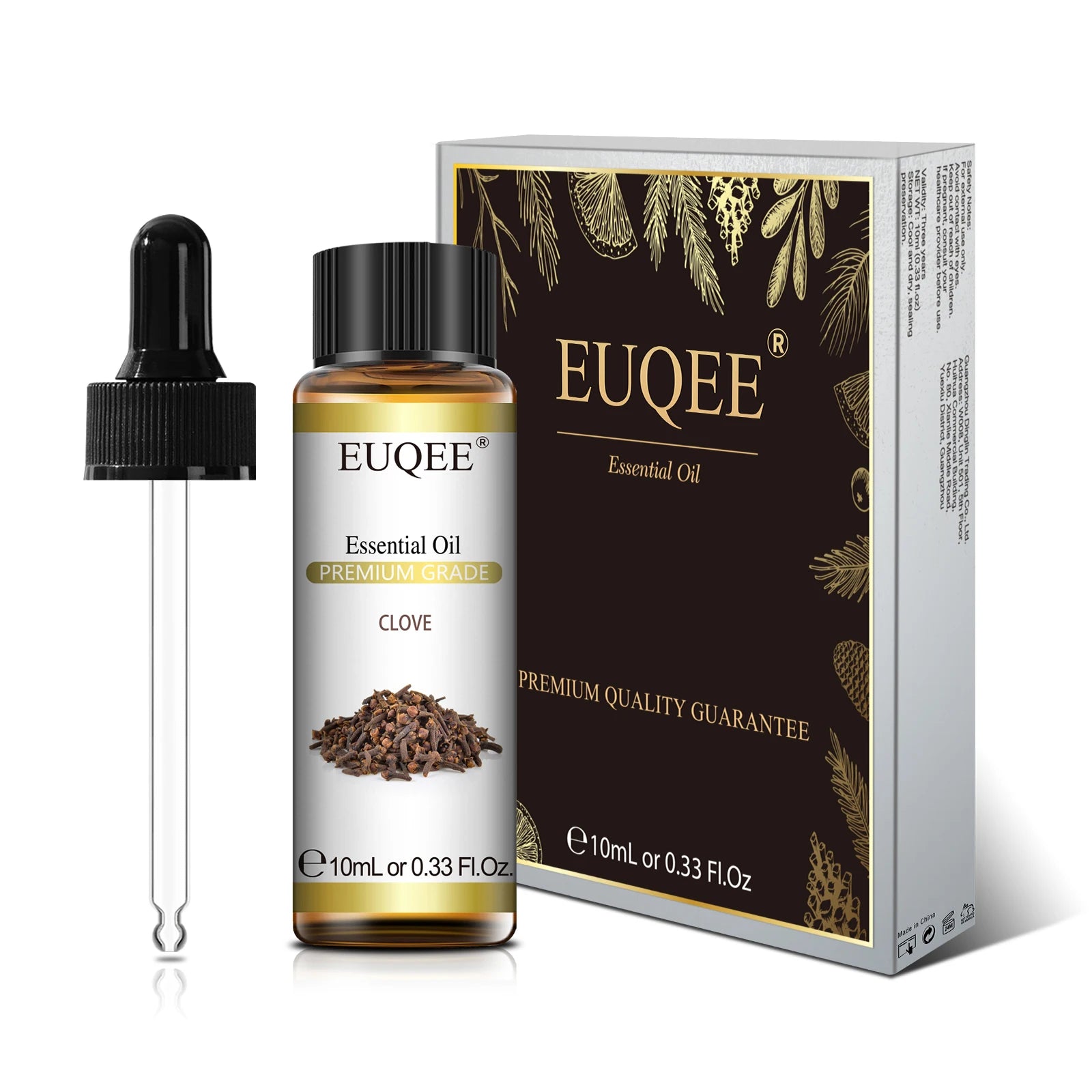 EUQEE 10ml Pure Natural Essential Oil Lavender Jasmine Eucalyptus Vanilla Sandalwood Sweet Orange Lemon Oregano Neroli Fragrance