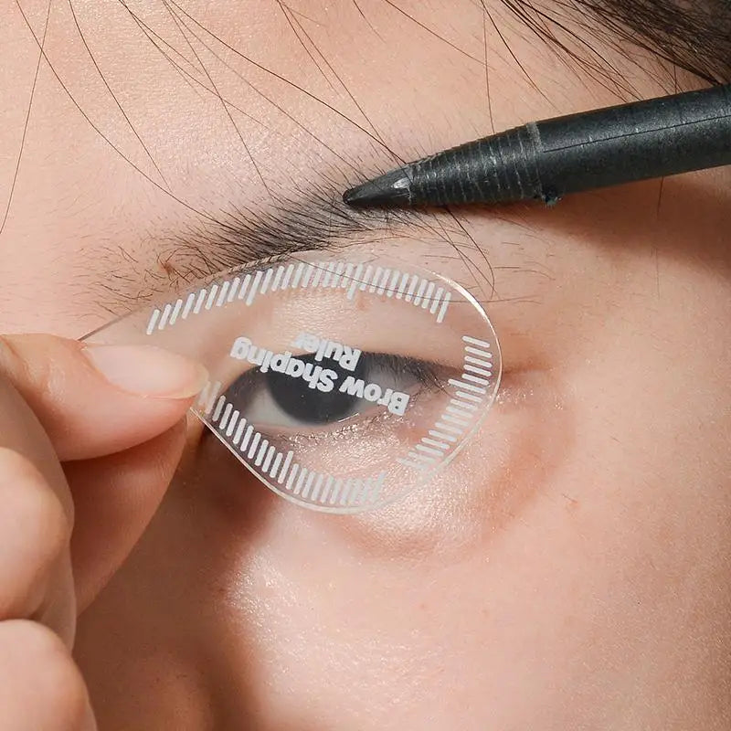 New Tear Drop Arch Brow Mapping Tool 1 Minute Brow Shaping Ruler Template Stencils Fast Drawing PMU Eyebrow Hair Stroke Eyeliner