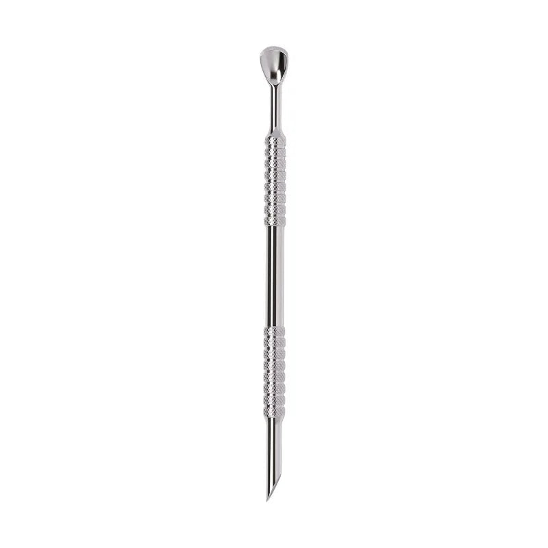 1Pcs Double-end Cuticle Pusher Stainless Steel Angled Hoof Bevel Nail Art Pusher Manicure Sticks Cuticle Remove Tool Nails Care