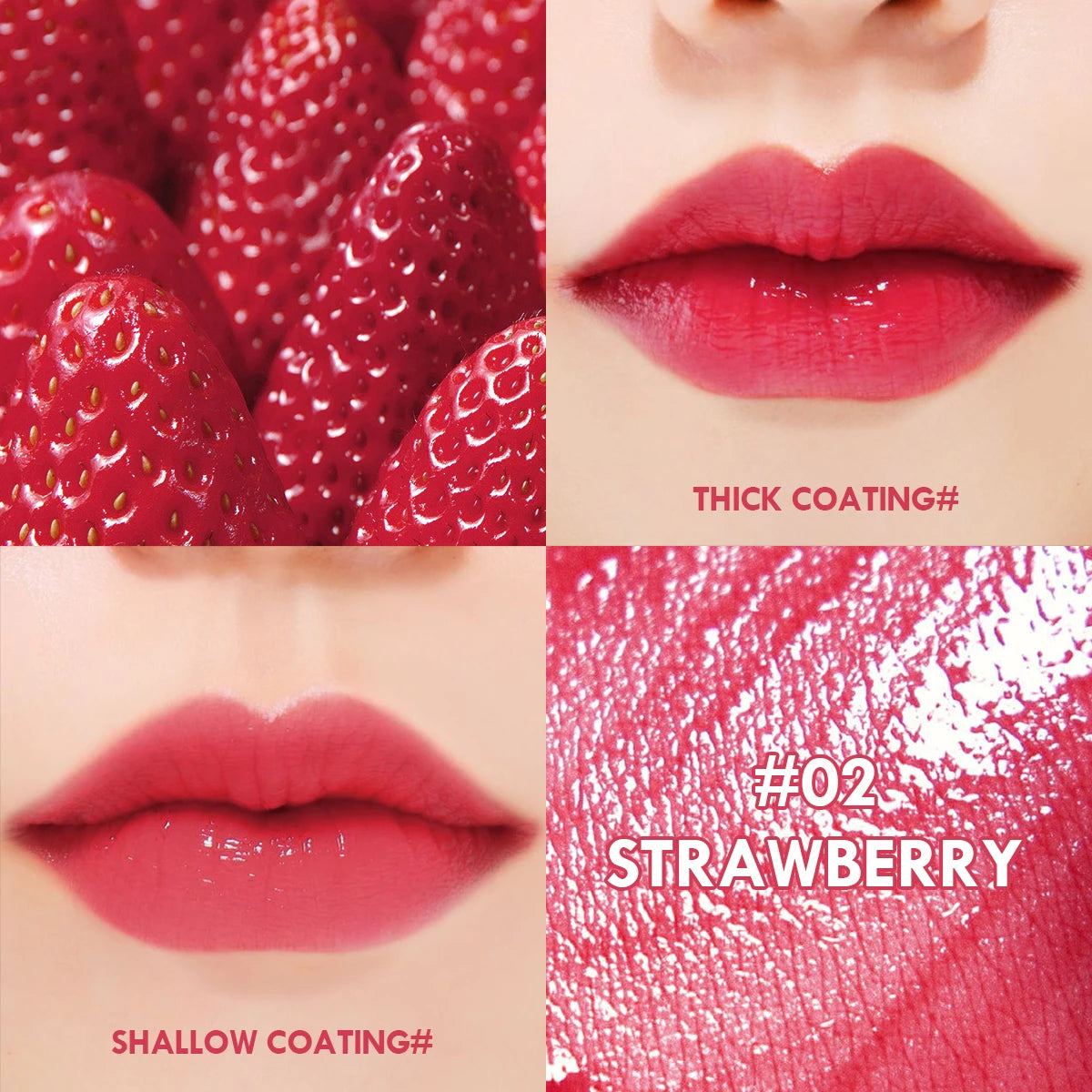 1PC Fruit Juice Lip Tint Non-stick Cup Liquid Lipstick and Blush 2 in1 Waterproof Smudge Proof Long Lasting Water Lip Stain