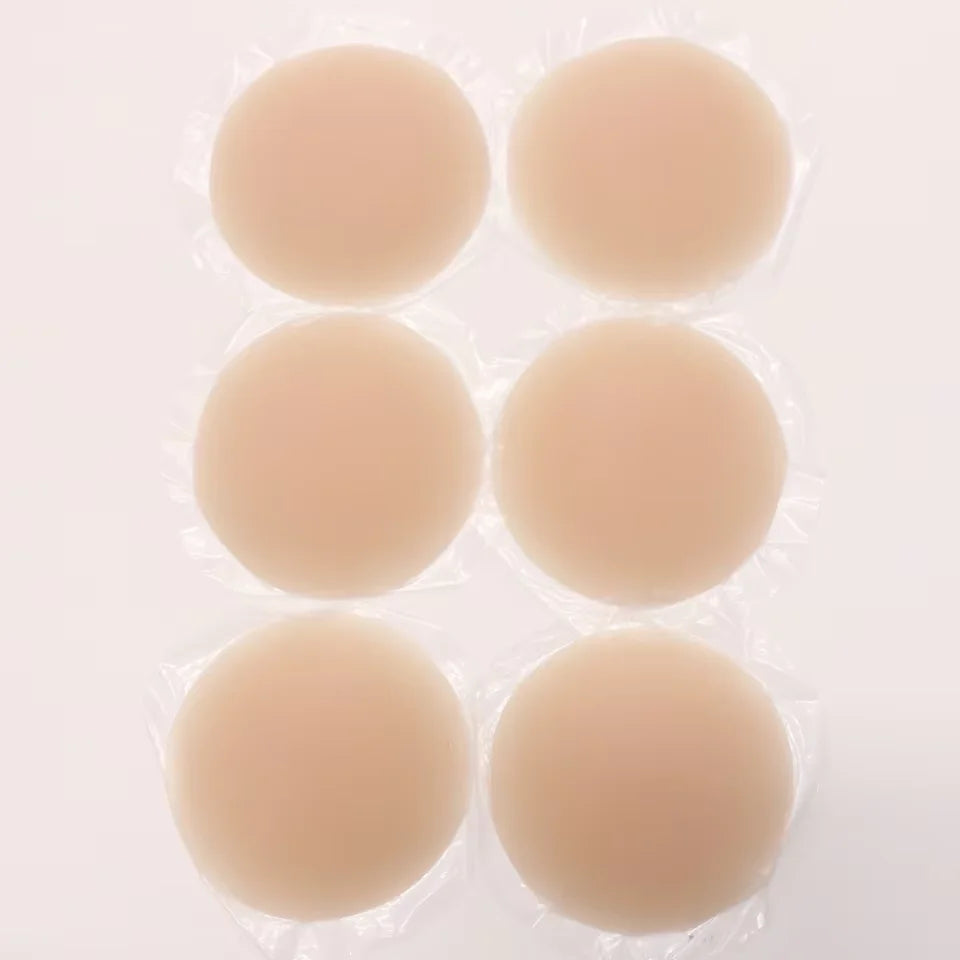 Nipple Cover Stickers Adhesive Tape Reusable Silicone Nippls Pasties Sticky Breast Bra Pads For Dress Bikini Women
