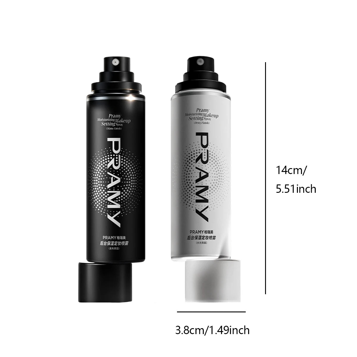 PRAMY Setting Spray FINISH,Fine Mist Texture,Refreshing&Non-Sticky,Long-Lasting Makeup Lock,Hydrating&Soothing,Gentle Formula