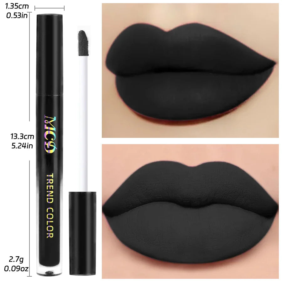 1pcs Waterproof Matte Velvet Lip Glaze Moisturizing Lip Gloss Long Lasting Liquid Lipstick Not Easy to Fade Lip tint Makeup