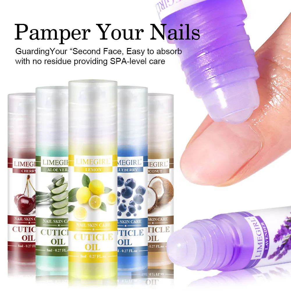 8ml Nail Nutrition Oil Pen 6 Smells Nail Treatment Cuticle Repair Oil Prevent Agnail Nail Polish Nourish Skin Remedy Manicure