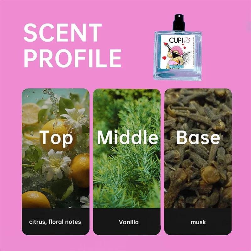 Cupid Hypnosis Cologne Perfume Pheromone Fragrance Spray of Man to Attract Women Flirting Scent Female Dating Angel Body Mist
