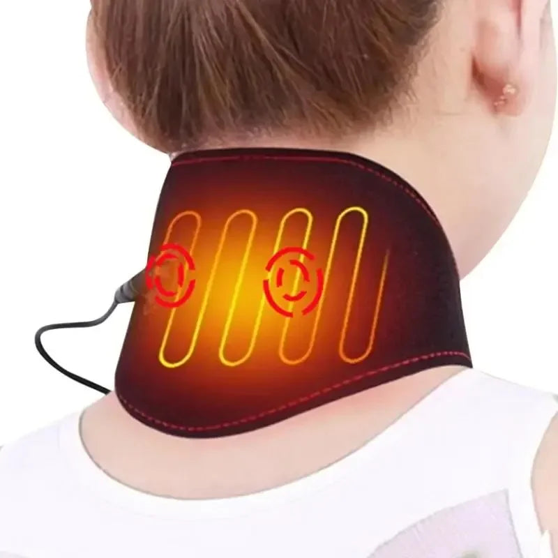 Winter Neck Shoulder Electric Neck Heating Pad Heating Pad for Neck and Shoulders 5 Temperature Modes Adjustable USB Heated Neck