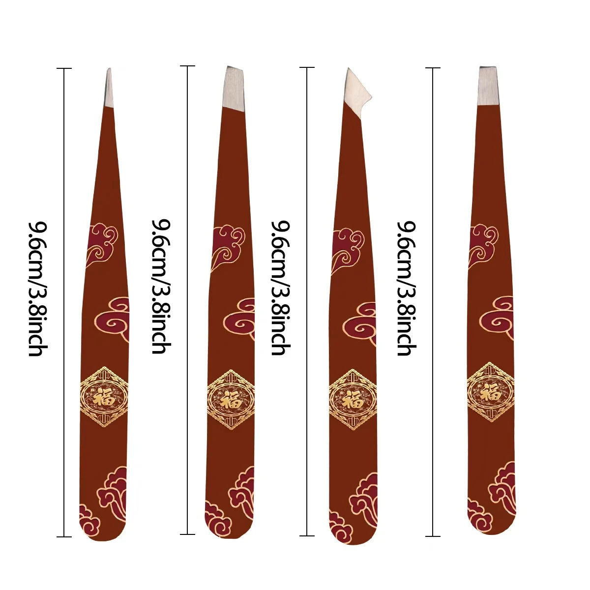 Stainless Steel Tweezer Set 4 Precision Tweezers with Leather Case Ideal Eyebrow Kit Ingrown Hair Tweezers Splinter Removal Kit