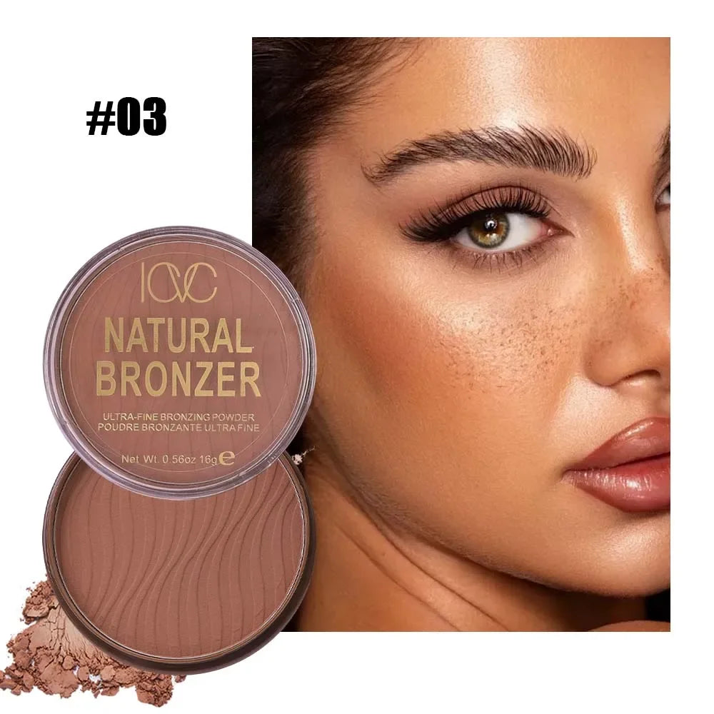 Face Brown Bronze Contour Palette Natural Shadow Three-Dimensional Face Contour Dark Powder Contour Palette Cosmetics
