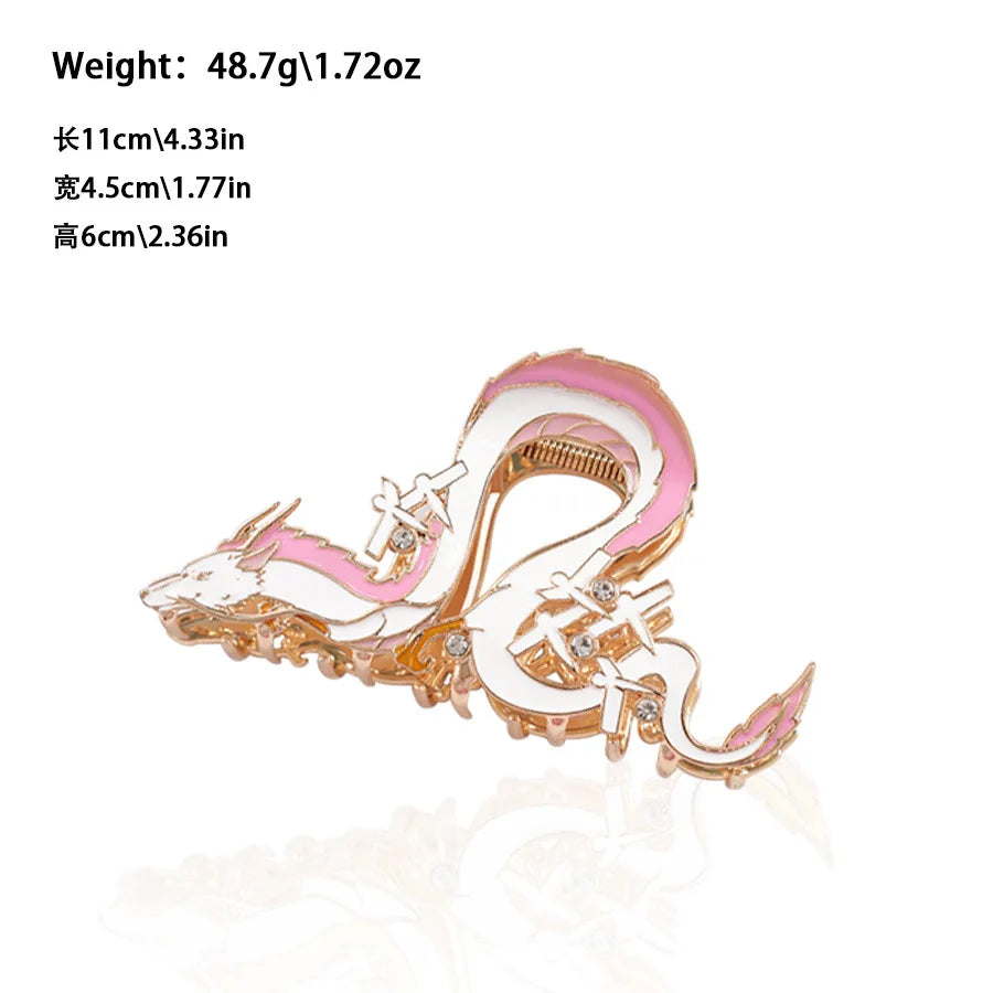 Vintage Anime Hair Claw Japanese Comic Cartoon Style Alloy Hair Clips Hair Accessories for Women Girls Unique Shark Clips