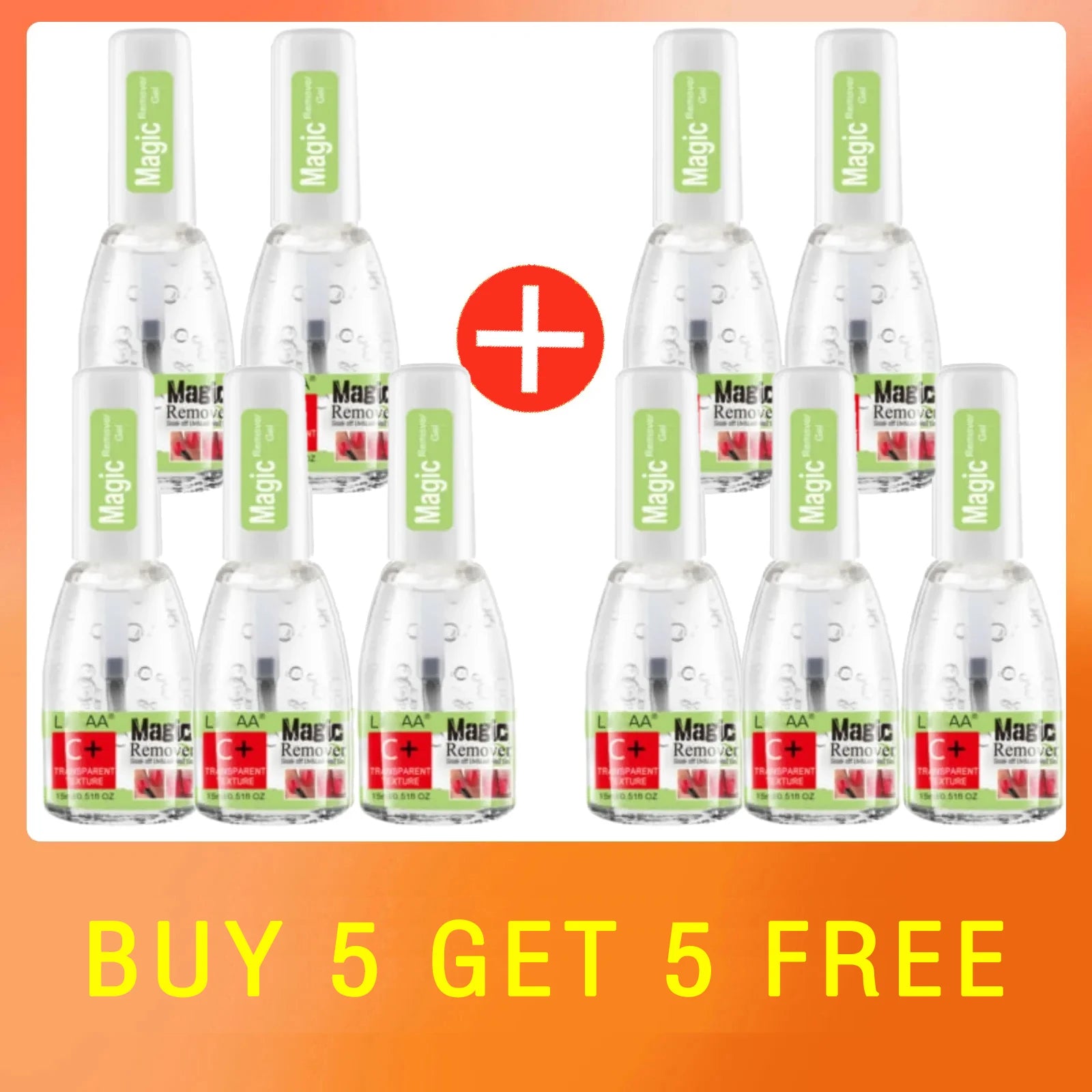 3-5 Mins Fast Remover Magic Remover Gel Nail Polish 15ml Soak Off UV LED Burst Removal Cleaner Nail Art Tools Manicure Cleaner