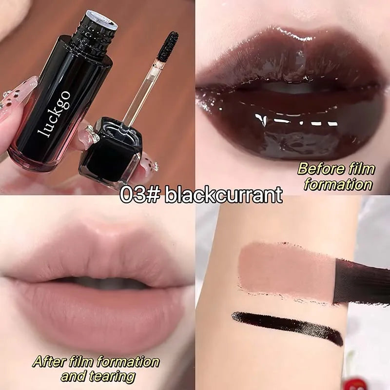 Peel Off Lip Stain Tint - Waterproof Smudge-Proof Matte Liquid Lipstick, Transfer Resistant Non-Sticky,6 Colors for Daily Makeup
