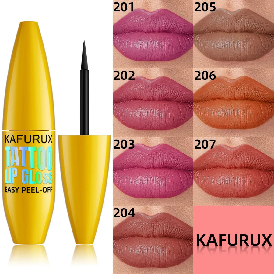 7 Colors Long Lasting Lip Inks Korean Matte Lip Tint Peel Off for Lips Stick Pink Red Makrup for Women Cosmetic Gifts Lip Stain
