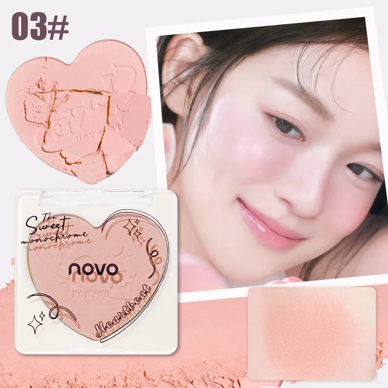 Cheek blush, mixed colors, powder blush, contouring and highlighting the face, sparkling or matte, lightweight, smooth