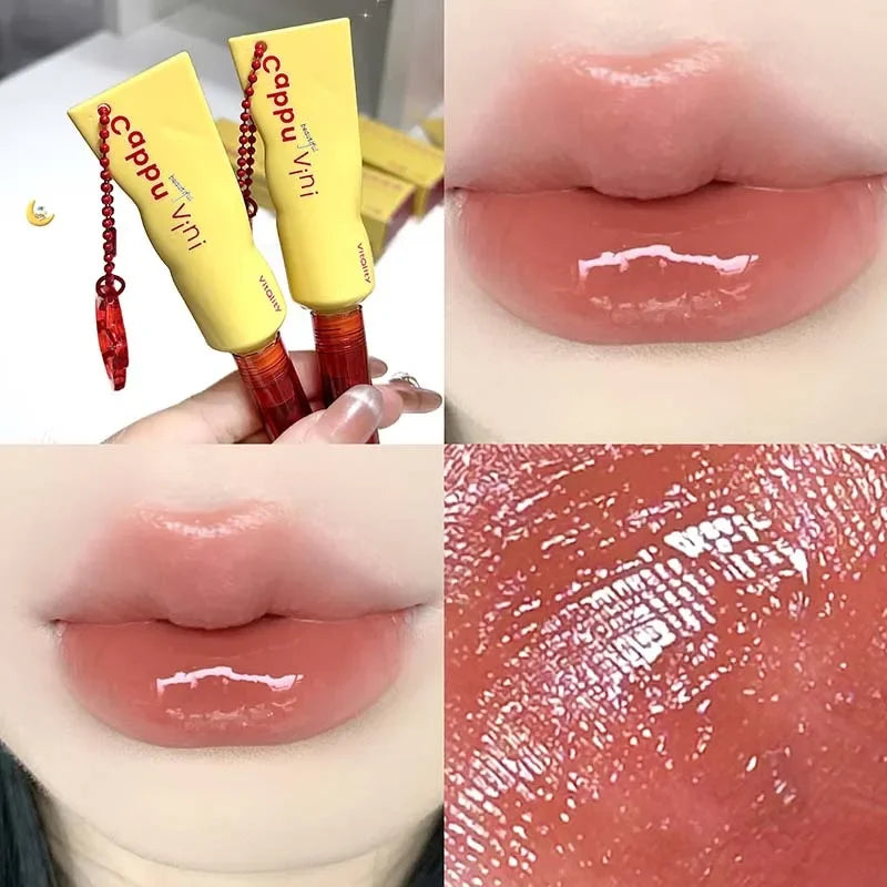 Mirror Water Liquid Lipstick Crystal Jelly Lip Gloss Moisturizing Sexy Lip Plumper Lip Tint Makeup Long Lasting Korean Cosmetics