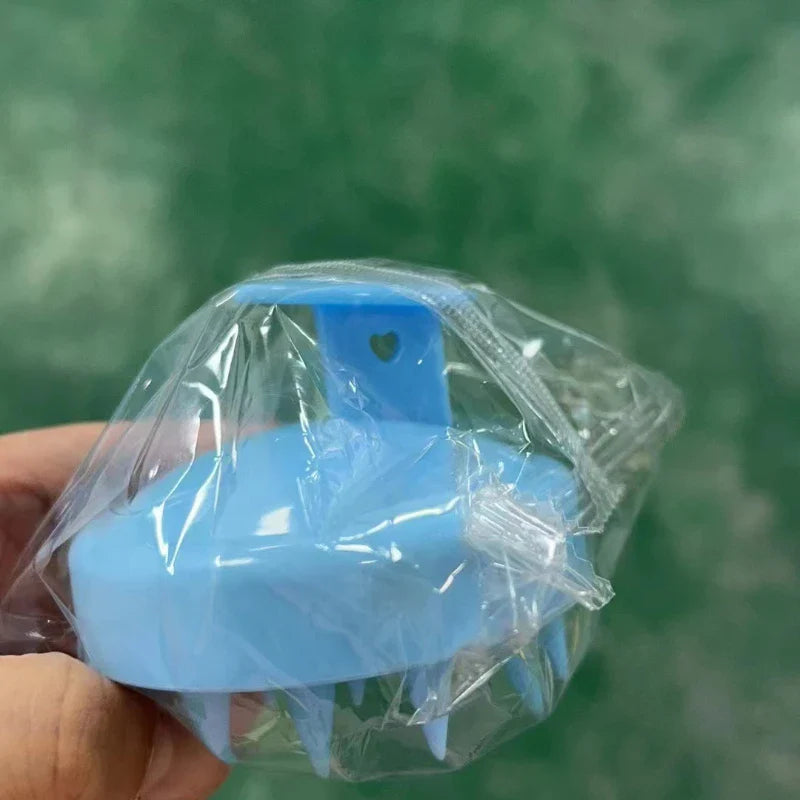 Silicone Shampoo Brush Head Scalp Massage Comb Hair Washing Comb Body Massage Brush Bath Shower Brush Salon Hairdressing Tool