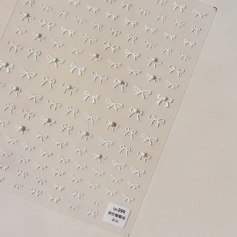 1pcs Crystal Diamond Nail Stickers 5D Laser Bowknot Star Moon Pearl Totem Heart 3D Adhesive Japanese Nail Art Decoration Sticker