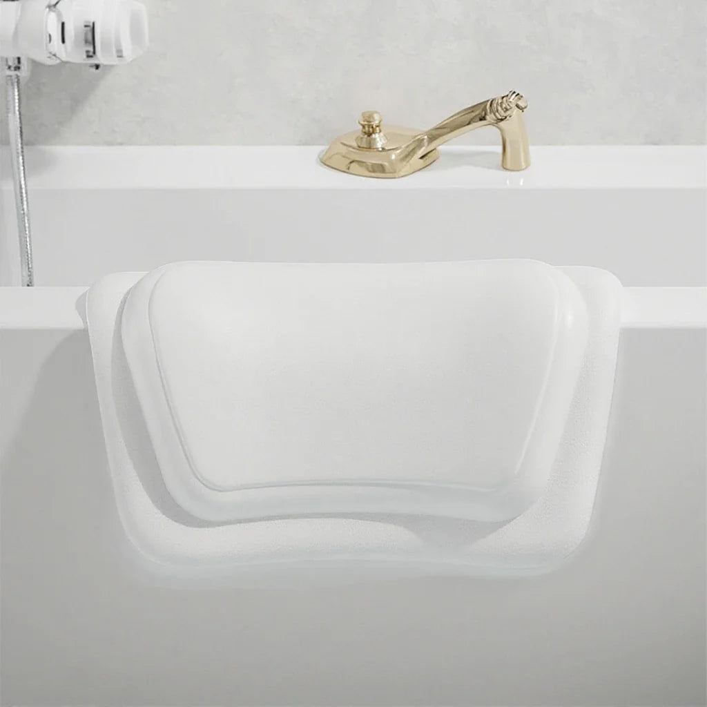 Non-Slip Bathtub Pillow with Silicone Sponge & Waterproof PU Cover – Universal Bath Pillow for Spa, Relaxation, Shower