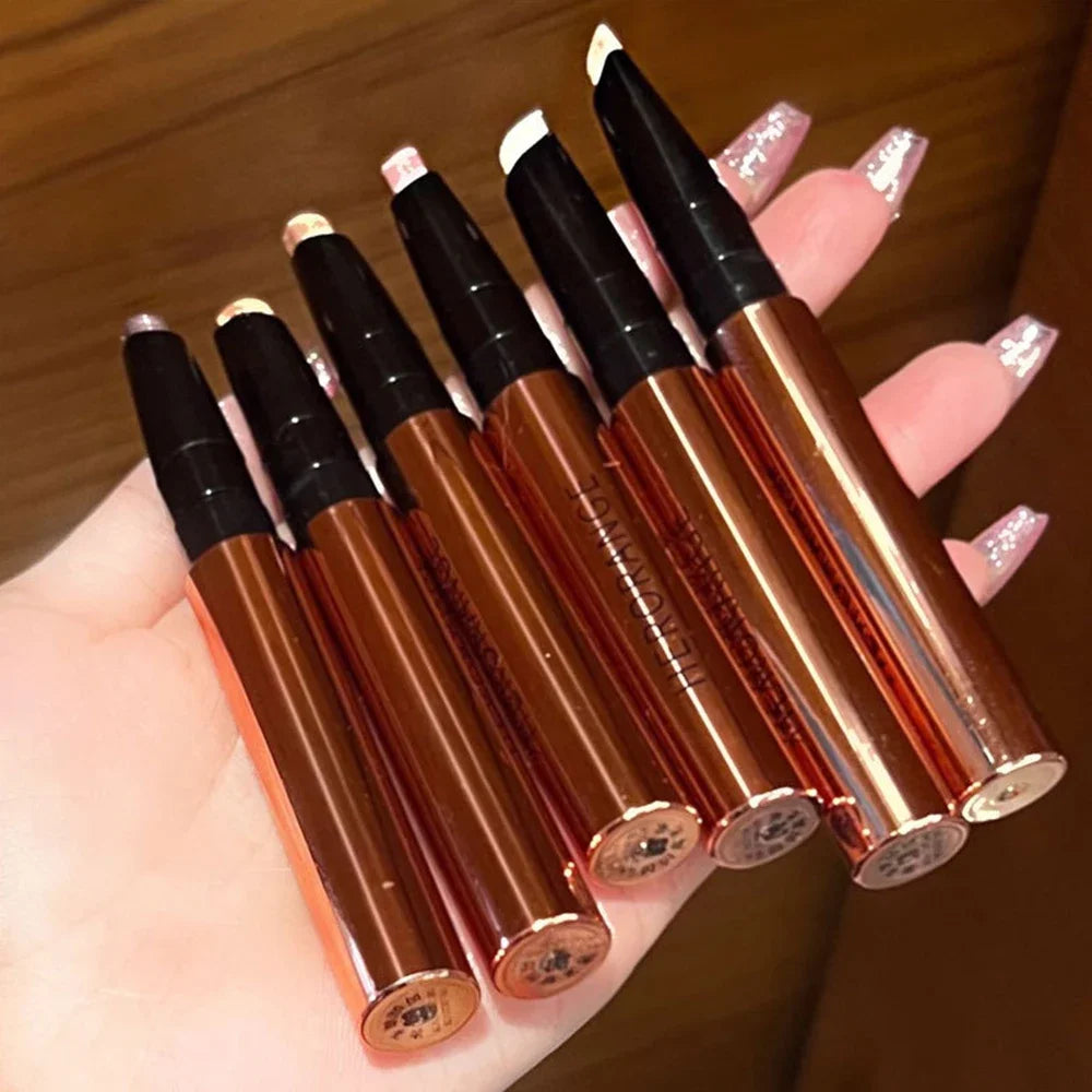 Glittering Highlighter Stick With Diamond Like Feel Silky And Good Ductility Face Brightening Three Dimensional Eye Shadow Pen
