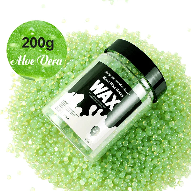 200g/400g Depilatory Wax Beans for Heating hard Wax Machine Hot Film Painless Waxing Beads Bikini Face Legs Body Hair Removal