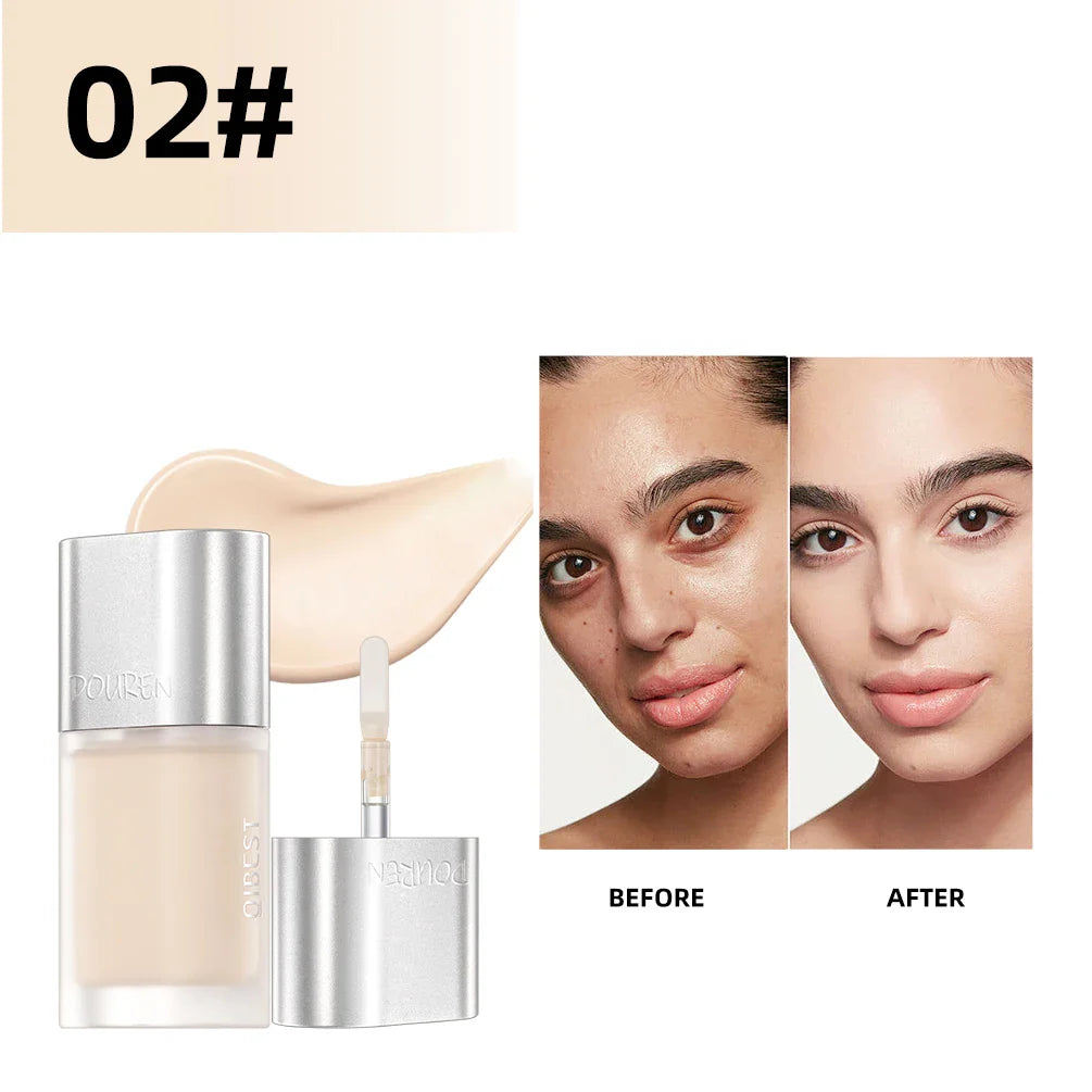 QIBEST Concealer Liquid Make Up Color Corrector Foundation Cream Professional Face Cover Waterproof Contouring Cosmetic Base