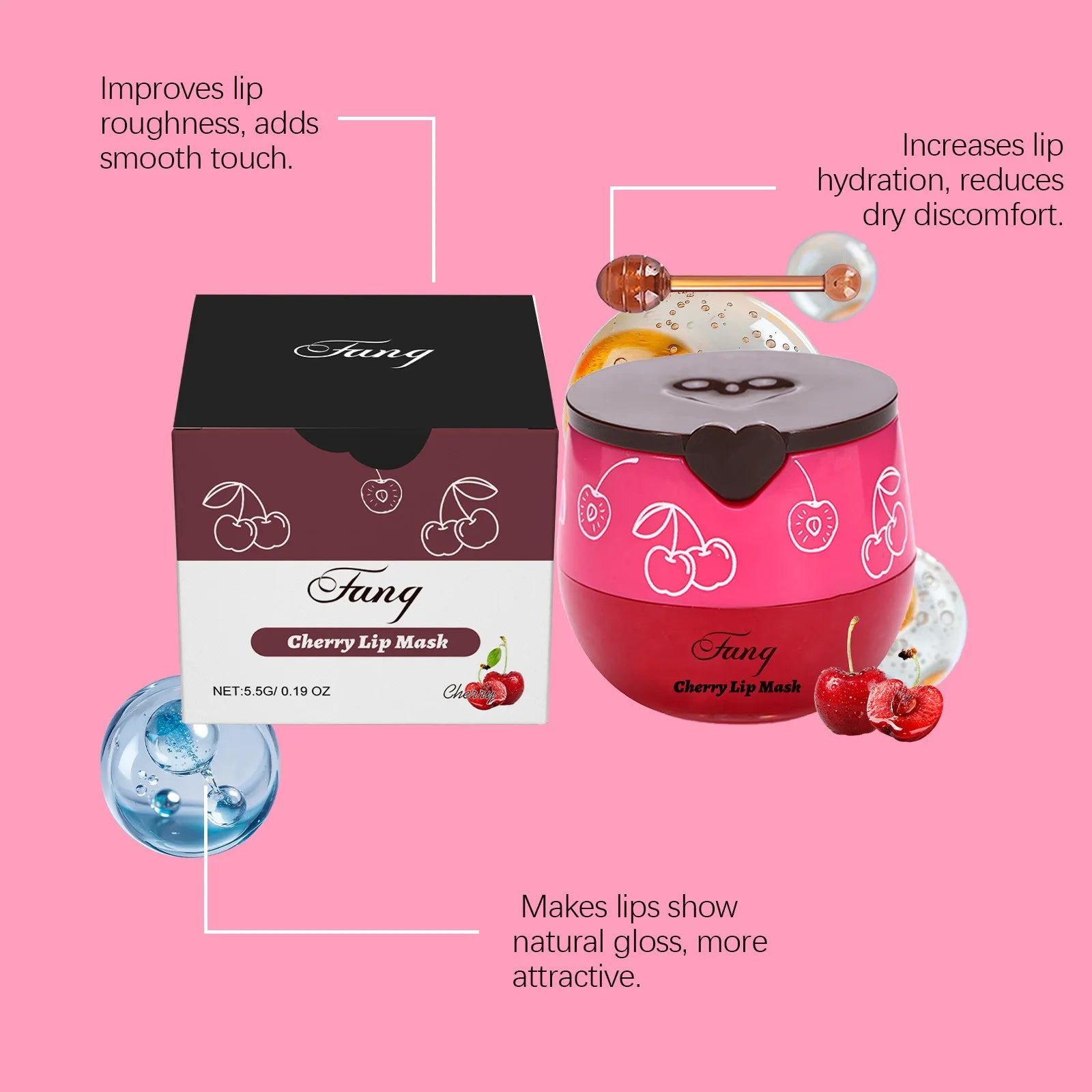 Improved Lip Dullness Lip Mask Moisturizing and Nourishing Caring for Lip Skin Softening Reducing Lip Lines and Plumping Lip