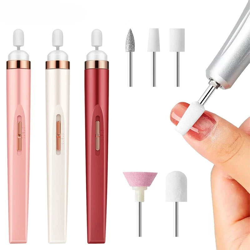 5 in 1 Electric Nail Drill Sander Nail Manicure Machine Art Pen Tools Remover Exfoliating Polishing Nail Machine For Gel Remover
