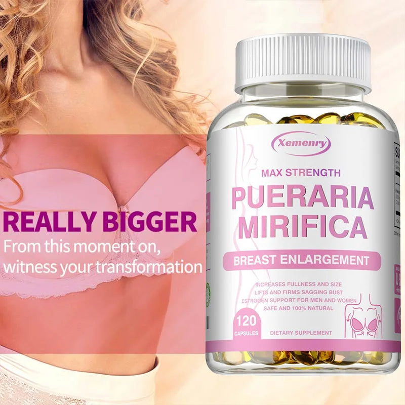 Pueraria Mirifica Supplement - To Support Breasts To Be Round, Firm and Elastic, Promote Balanced Estrogen Metabolism
