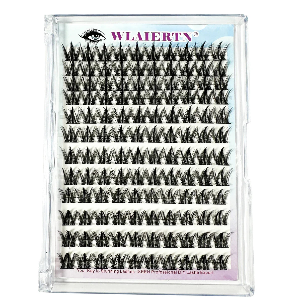 10-14-Individual Lashes 12Row DIYClusters Natural Long Manga False Eyelashes Extension Makeup Tool Individual Eyelash maquillaje