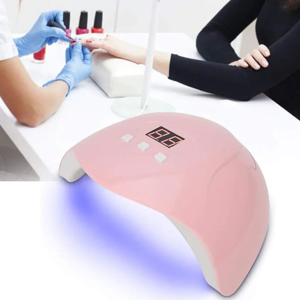 LINMANDA Professional Nail Lamp with 3 Timer Presets Auto Sensor Gel Polish Nail Dryer Curing Lamps for Manicure Home and Salon